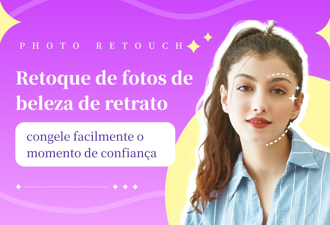 Retoque de fotos de beleza de retratos: congele facilmente o momento de confiança
