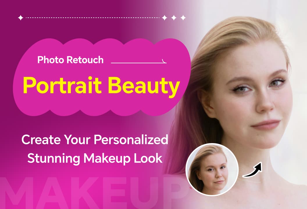 ميزة التجميل في Photo Retouch: إنشاء مكياج أنيق خاص بك