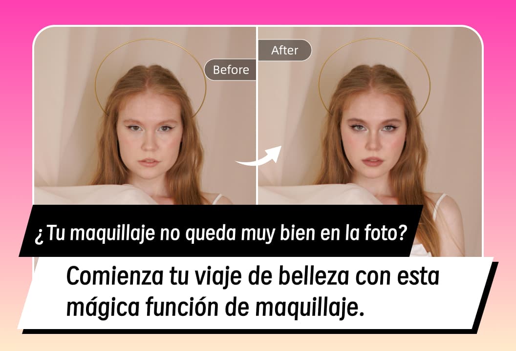 ¿Siempre te preocupa tu maquillaje imperfecto en las fotos? ¡Esta función de maquillaje mágico inicia tu viaje de belleza!