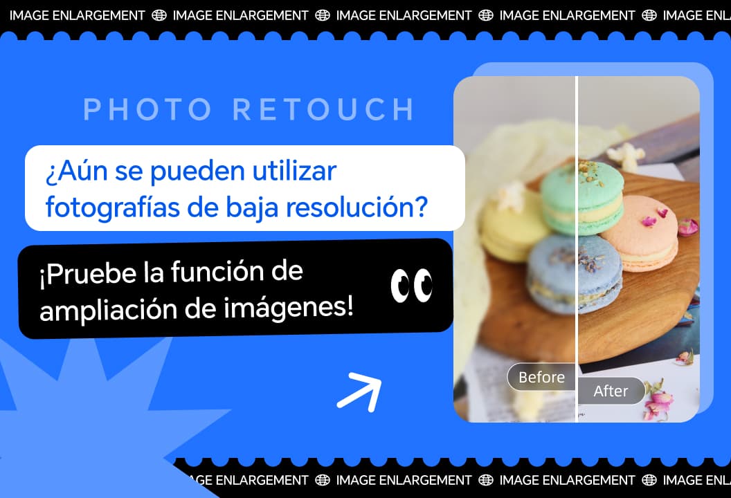 ¿Las fotografías de baja resolución deberían descartarse? Pruebe la función de zoom sin pérdida