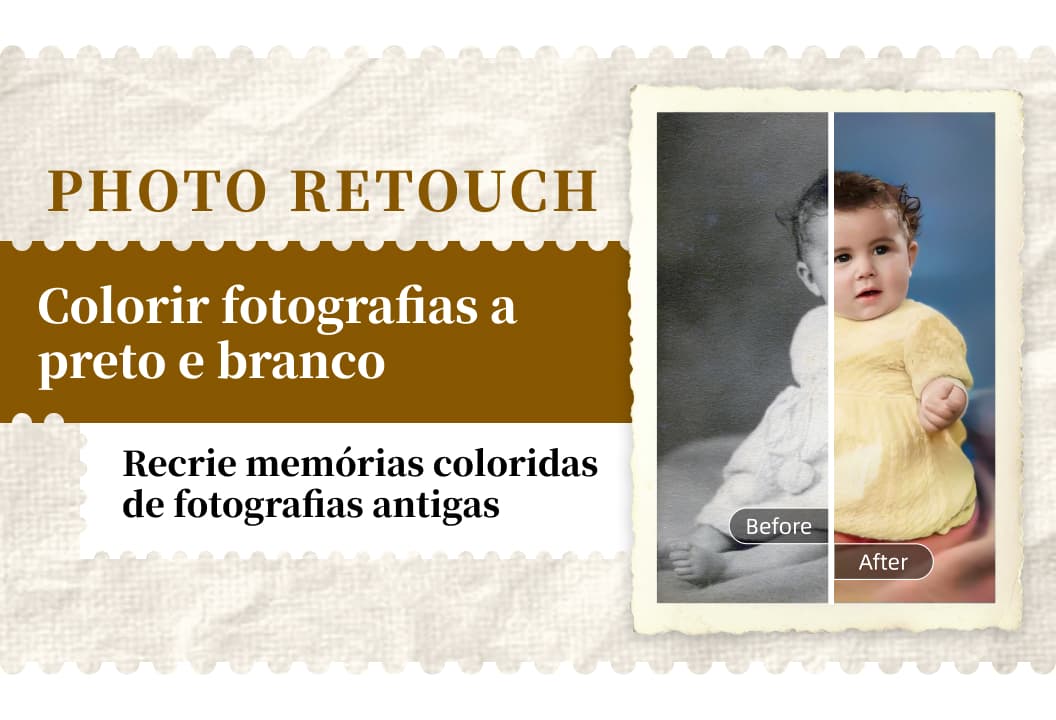 Retoque de fotografias: recrie as memórias coloridas de fotografias antigas